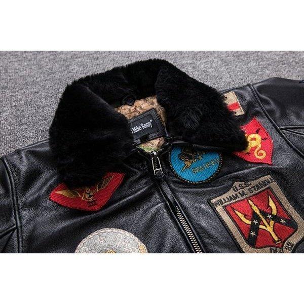 G1フライトジャケット刺繍ワッペン ブルゾン MA-1革ジャン G-1