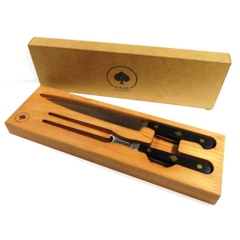 ゾーリンゲン(独）F.ハーダー カービングナイフ20cm・フォークセット