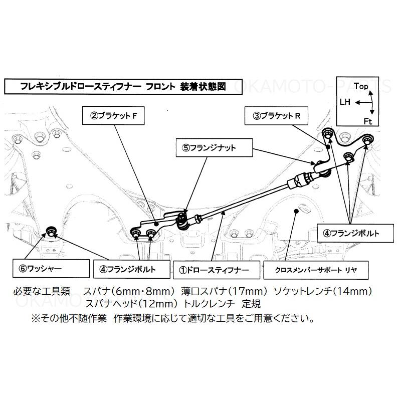 レヴォーグ (R)STI フロントフレキシブルドロースティフナー