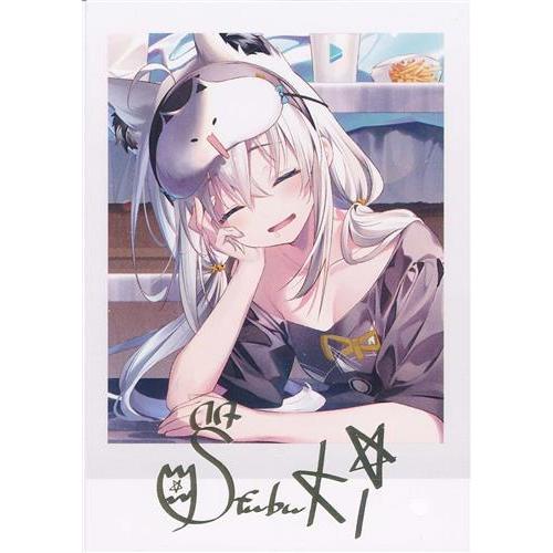 ホロライブ 誕生日記念2023 箔押し複製サイン入りブロマイドカード 白