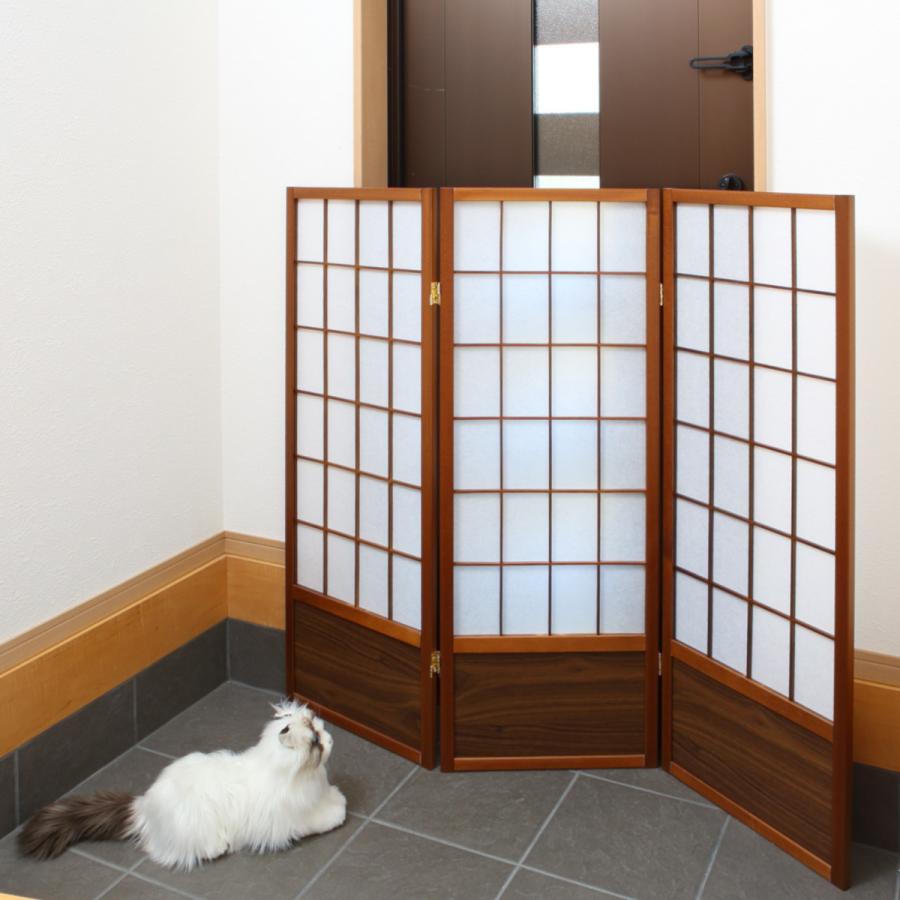 衝立 和風衝立 あずきM 3連 高さ120cm （ 間仕切り 目隠し
