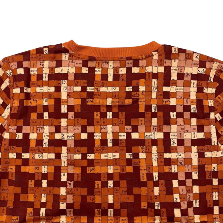 HERMES（エルメス） 半袖Tシャツ ボルデュックチェック マイクロ