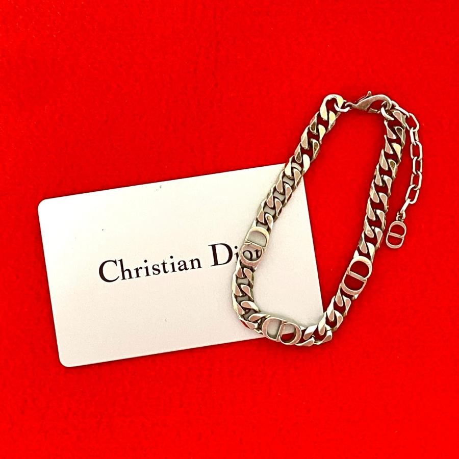 極 美品 希少品 Christian Dior ディオール CD ロゴ ブレスレット