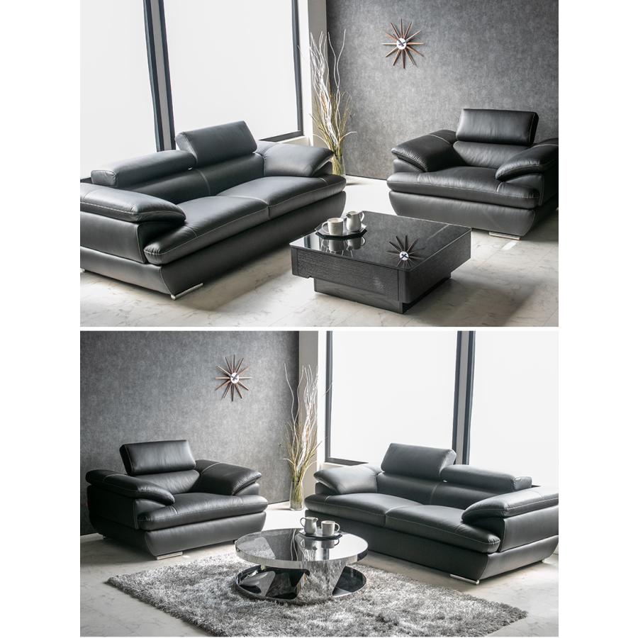 ソファ ソファー レザー 本革 3人掛け モダン おしゃれ ヘッド