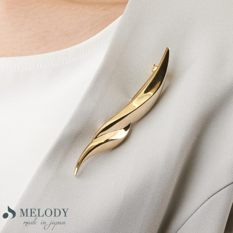 Melody Accessory（メロディーアクセサリー） ブローチ 日本製 K18GP