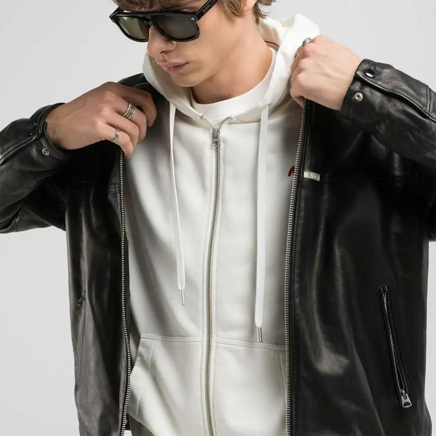 REPLAY（リプレイ） ワックスレザージャケット バイク ウェア アウター