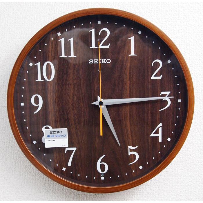 SEIKO（セイコー） ナチュラルスタイル 電波掛け時計 スタンダード 濃