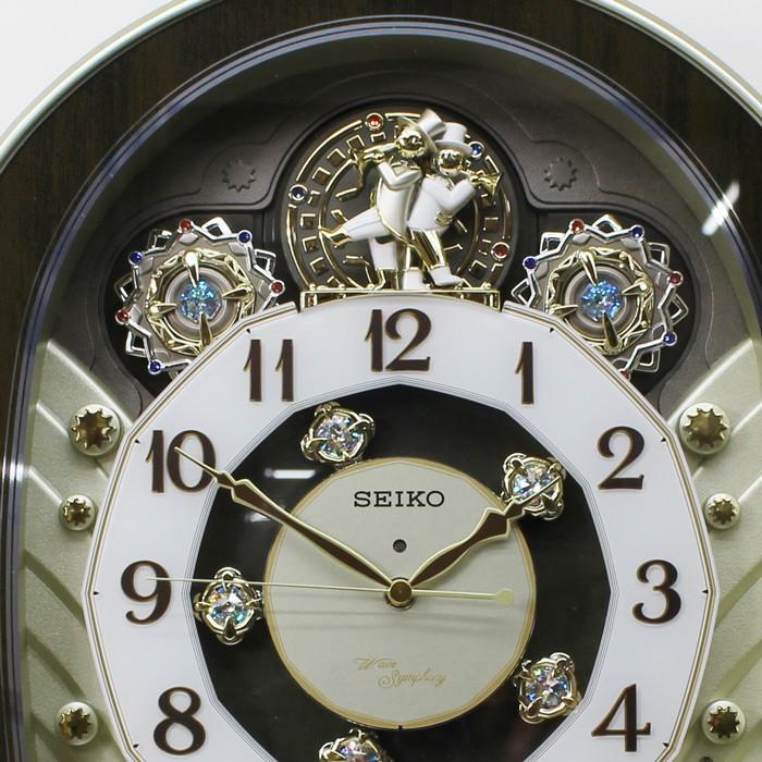 SEIKO（セイコー） からくり時計 電波掛け時計 40曲 薄金パール塗装