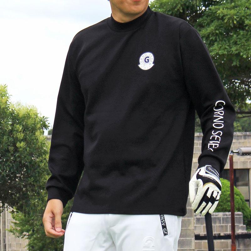 ゴルフ モックネックシャツ ハイネックTシャツ メンズ ゴルフウェア
