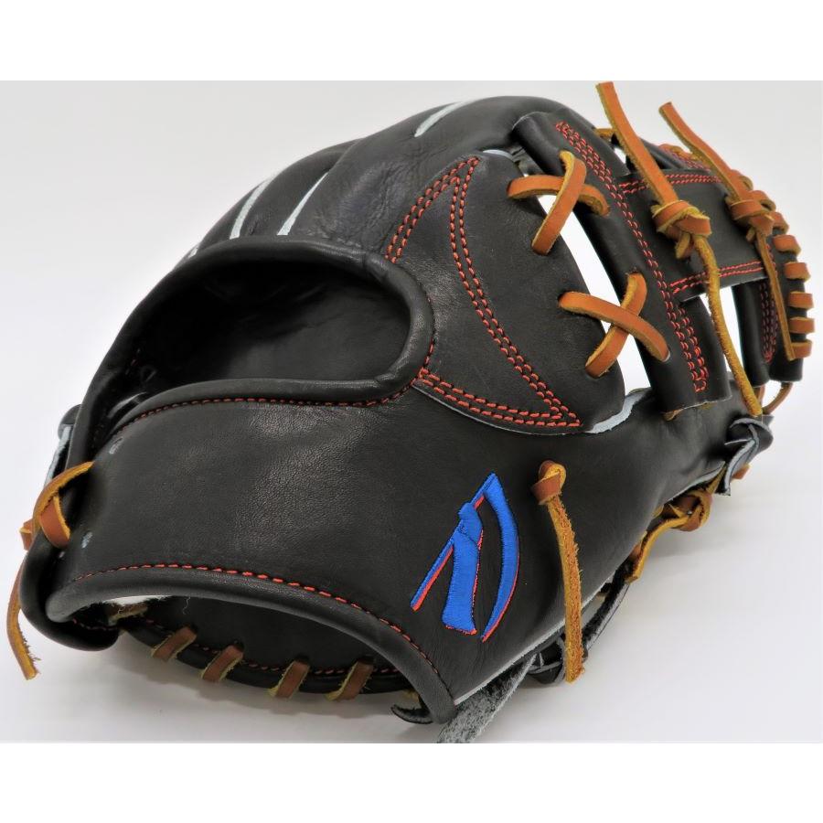 硬式グラブ DEADSTOCK デッドストック 内野手用 Hウェブ ブルー死神直