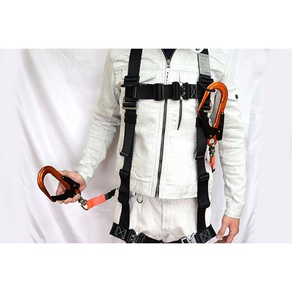 椿モデル 新規格 ダブルランヤード 軽量アルミ製 2丁掛け フルハーネス