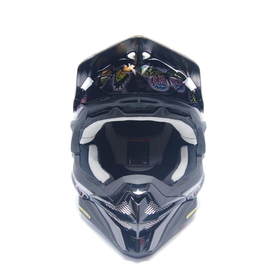 SHOEI VFX-WR Lサイズ用デカール ステッカー バタフライ 黒グレー/オフ