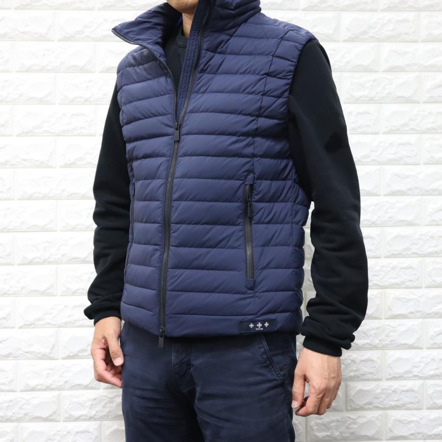美品 タトラス ダウンベスト ネイビー Lサイズ相当 定価9.6万円 楽天