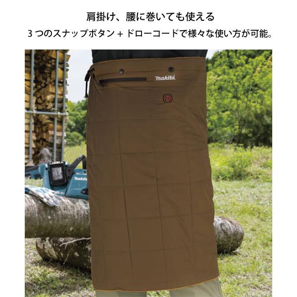 マキタ（makita） 充電式暖房ひざ掛け こげ茶 本体のみ CB200DBN 寝具