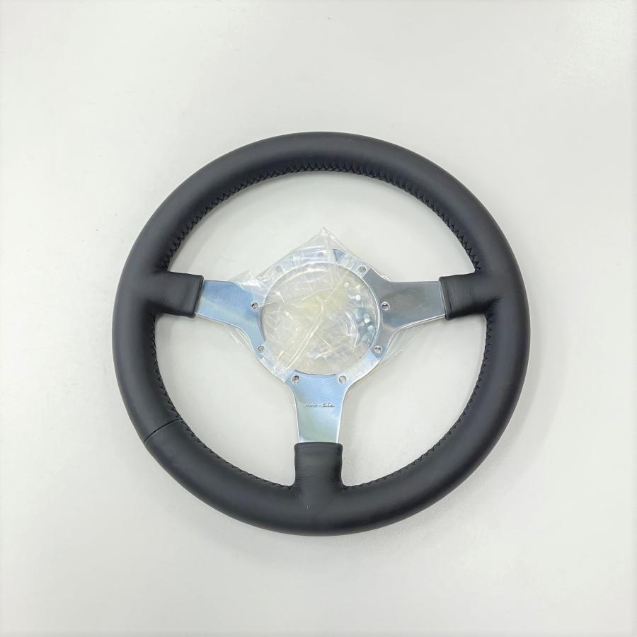 お取り寄せ品 モトリタMK4レザーステアリング・12インチフラット