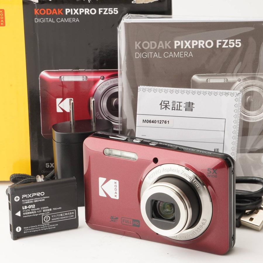 Kodak（コダック） Kodak PIXPRO FZ55 レッド 赤 ボルドー