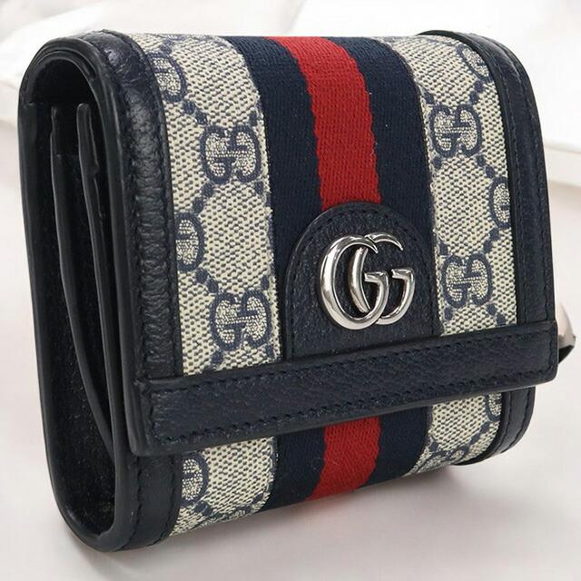 GUCCI（グッチ） 中古 二折財布小銭入付き レディース ブランド オフィ