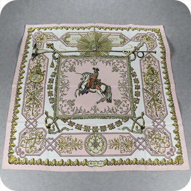 HERMES（エルメス） 中古 スカーフ レディース ブランド カレ90 ピンク