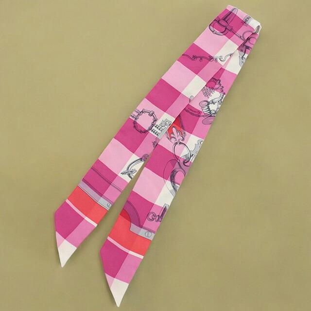 HERMES エルメス ツイリー 三美神 きりん ピンク系 美品 HERMES