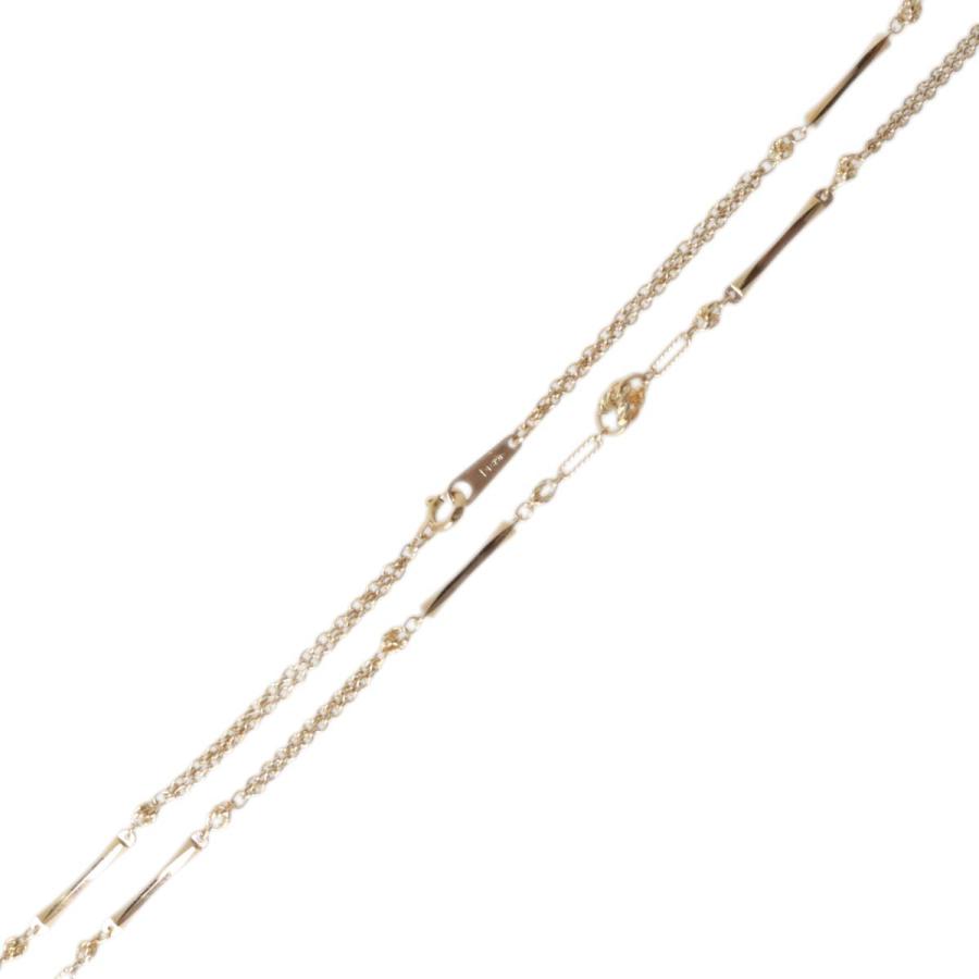 切子ネックレス オーロラ子持ち K18 18金 YG イエローゴールド 造幣局