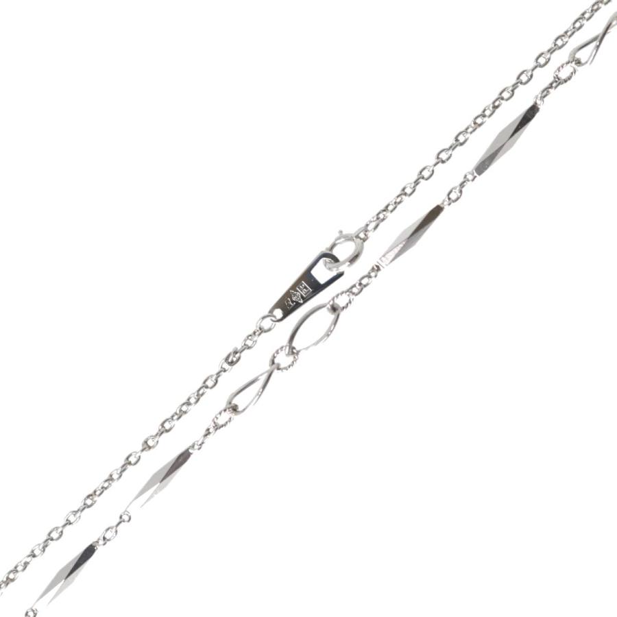 カットバー 切子 デザインチェーン ネックレス Pt850 造幣局検定マーク