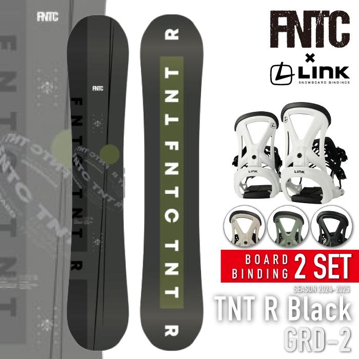 FNTC スノーボード - ビンディング 2点セット FNTC TNT R Black - LINK