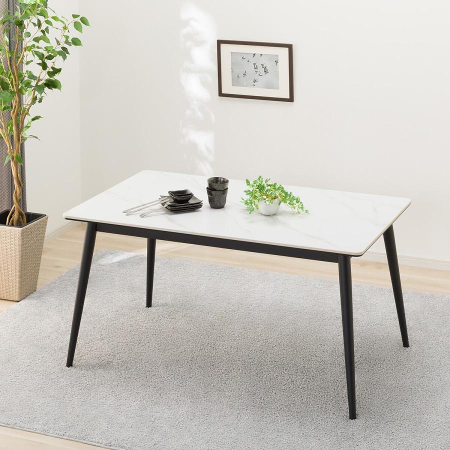 ニトリ（NITORI） セラミックダイニングテーブル(GD01 135 WH