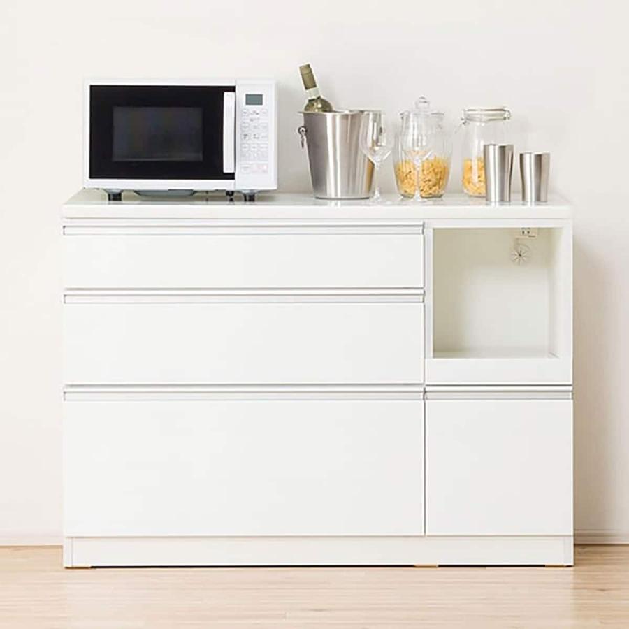 ニトリ（NITORI） キッチンカウンター(レジューム120-2QL-R WH) ニトリ