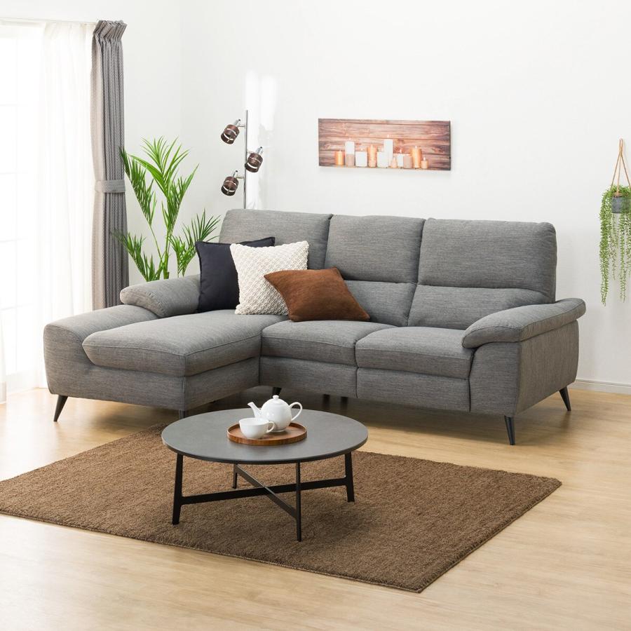 ニトリ（NITORI） ソファー ソファ 布張りカウチソファ(LB033RC DR-GY