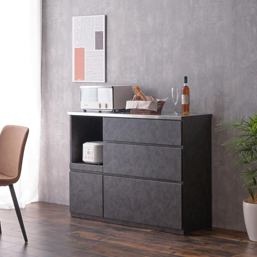 ニトリ（NITORI） ステンレス天板キッチンカウンター(MC302K 120 DGY