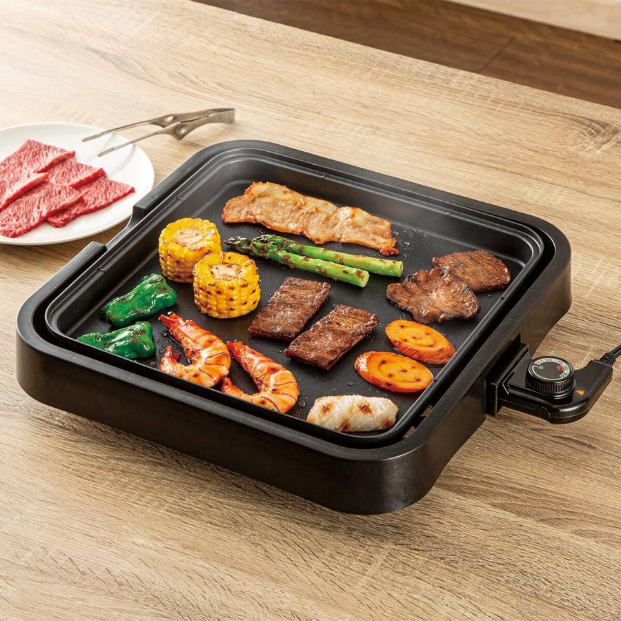 ニトリ（NITORI） スクエアホットプレート「Tatte!」(WA2C04 ブラック