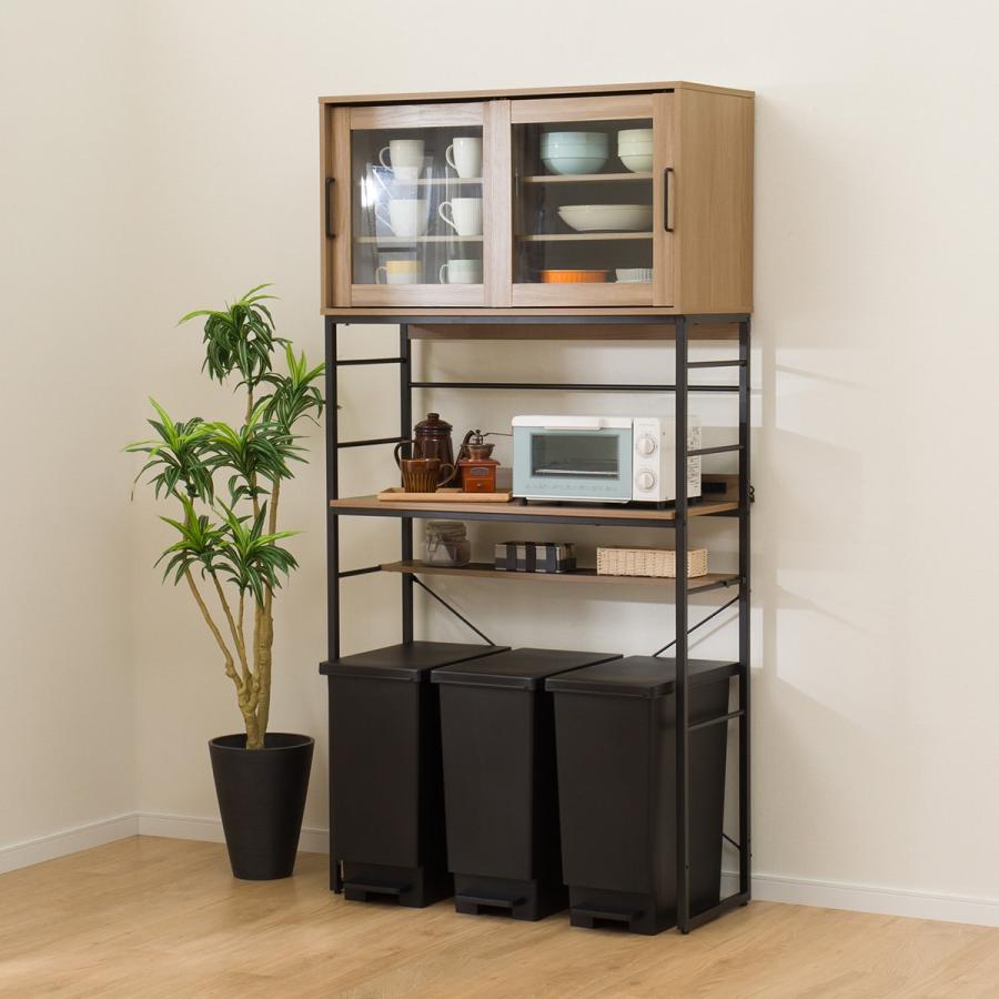 ニトリ（NITORI） ゴミ箱上ラック(IG002 1890 LBR) ニトリ期間限定：4