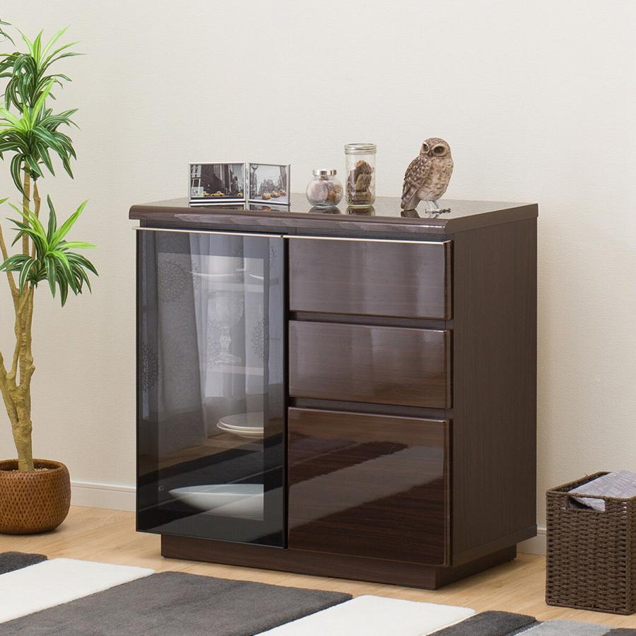 ニトリ（NITORI） サイドボード(ポスティア80 DBR) キャビネット