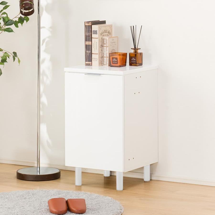 ニトリ（NITORI） サイドボード(エトナ40SBR WH/SI) リビング収納