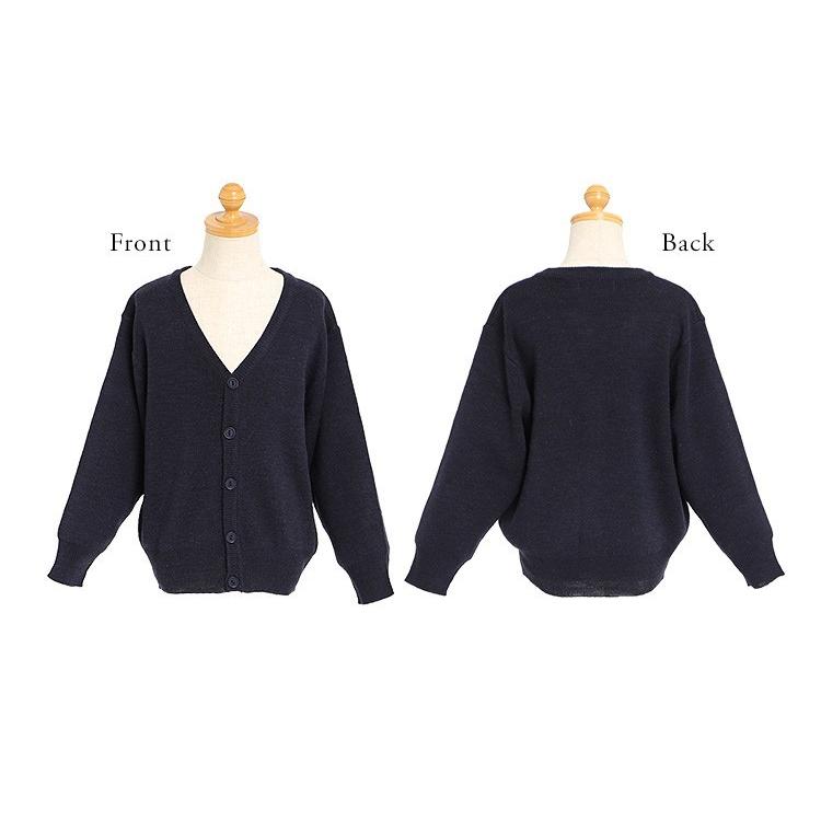 お受験7点セットfamiliar カーディガンとショートパンツセット 黒・白