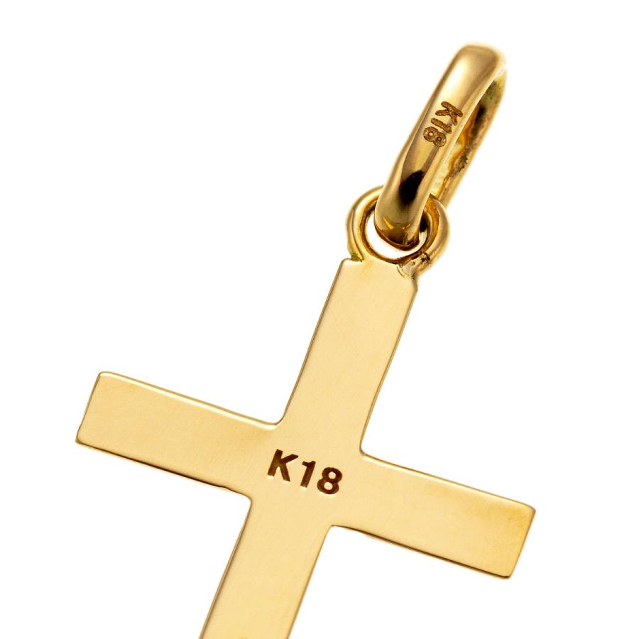 18金 ネックレス ペンダント クロス 十字架 K18 18K メンズ レディース