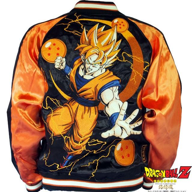 絡繰魂 ドラゴンボール 超サイヤ人覚醒スカジャン リバーシブル