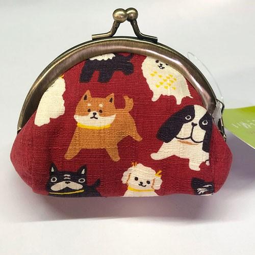 ポスト投函もok わんだらーず 俵ミニがま口 柴犬 小銭入れ がま口財布