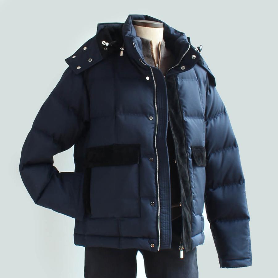 ZILLI／ジリー】ダウンジャケット カシミヤ シルク ポリエステル