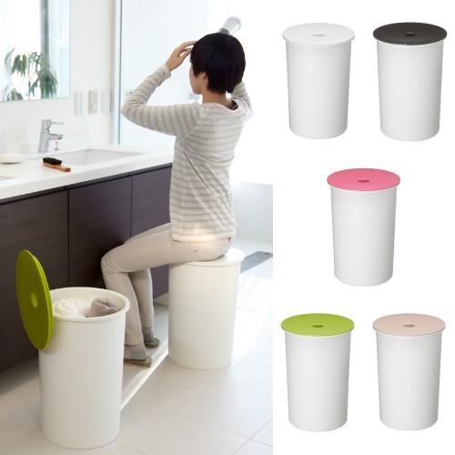 座れるゴミ箱 収納スツール バスケットスツール20L オブジェ キッチン