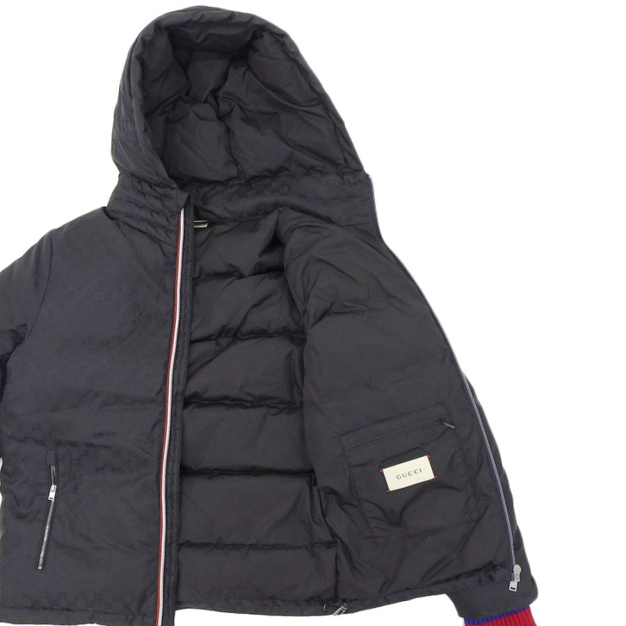 GUCCI（グッチ） GUCCI GG柄フード ワッペン エンブレム ダウン