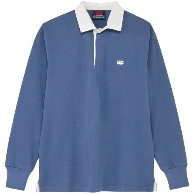 カンタベリー（Canterbury） ラガーシャツ 長袖 襟付 メンズ ソリッド