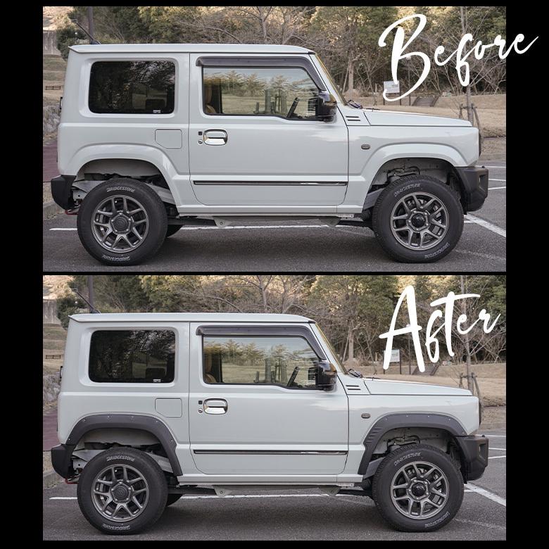 シェアスタイル ジムニー JB64W オーバーフェンダー 外装 サイド 4p