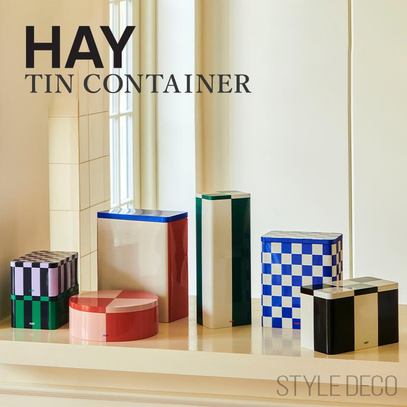HAY（ヘイ） TIN CONTAINER X-LARGE 収納缶 ブリキ缶 蓋付き : STYLE