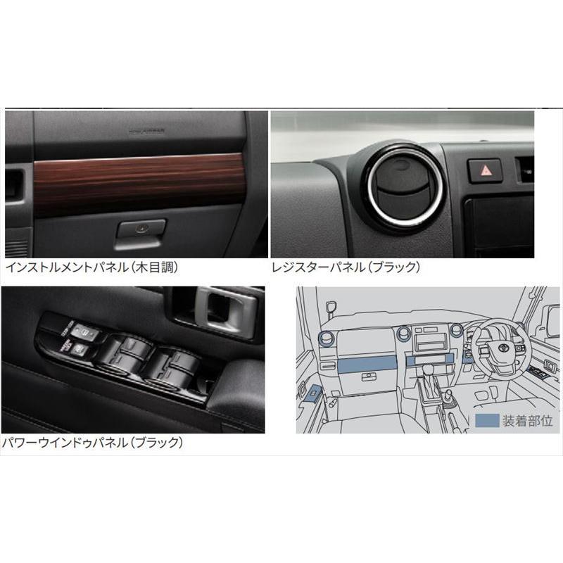 ランドクルーザー70 MODELLISTA インテリアパネルセット トヨタ純正