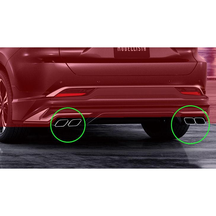 モデリスタ ハリアー80 グランブレイズスタイル マフラーカッター 左右