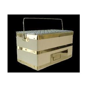 能登の珪藻土切り出し 卓上手作り 七輪 長角25号 網付 太陽炭 短炭 一