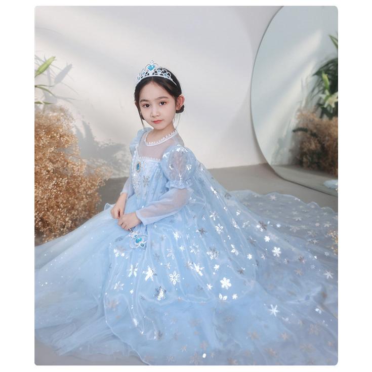 アナと雪の女王 エルサ ドレス 女の子 プリンセスドレス エルサ風