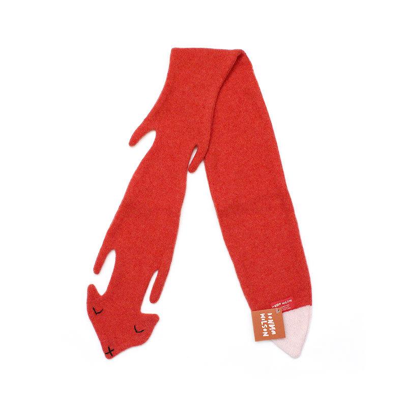 キツネ/オレンジ/ドナ・ウィルソン/マフラー/DONNA WILSON/Fox Scarf