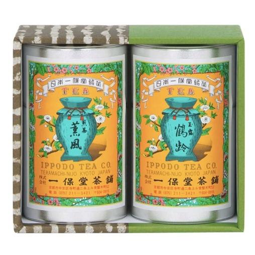 一保堂茶舗 玉露 鶴齢 80g・煎茶 薫風 90g (小缶) セット お茶 茶葉 焙